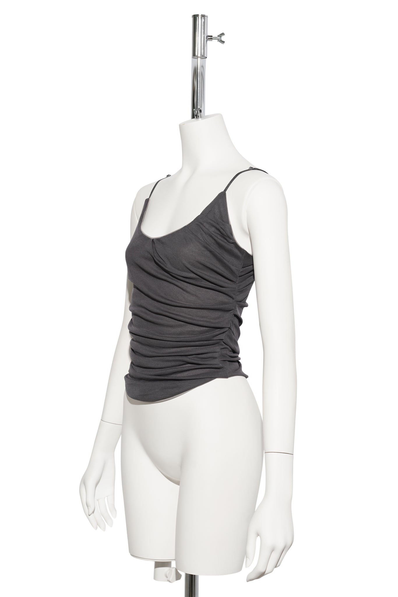DIRTYPLAY PLEATED TANK / CHARCOAL