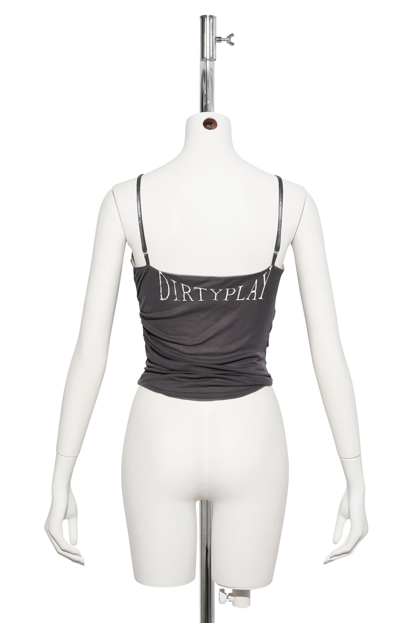 DIRTYPLAY PLEATED TANK / CHARCOAL