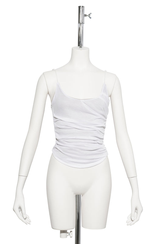 DIRTYPLAY PLEATED TANK / WHITE