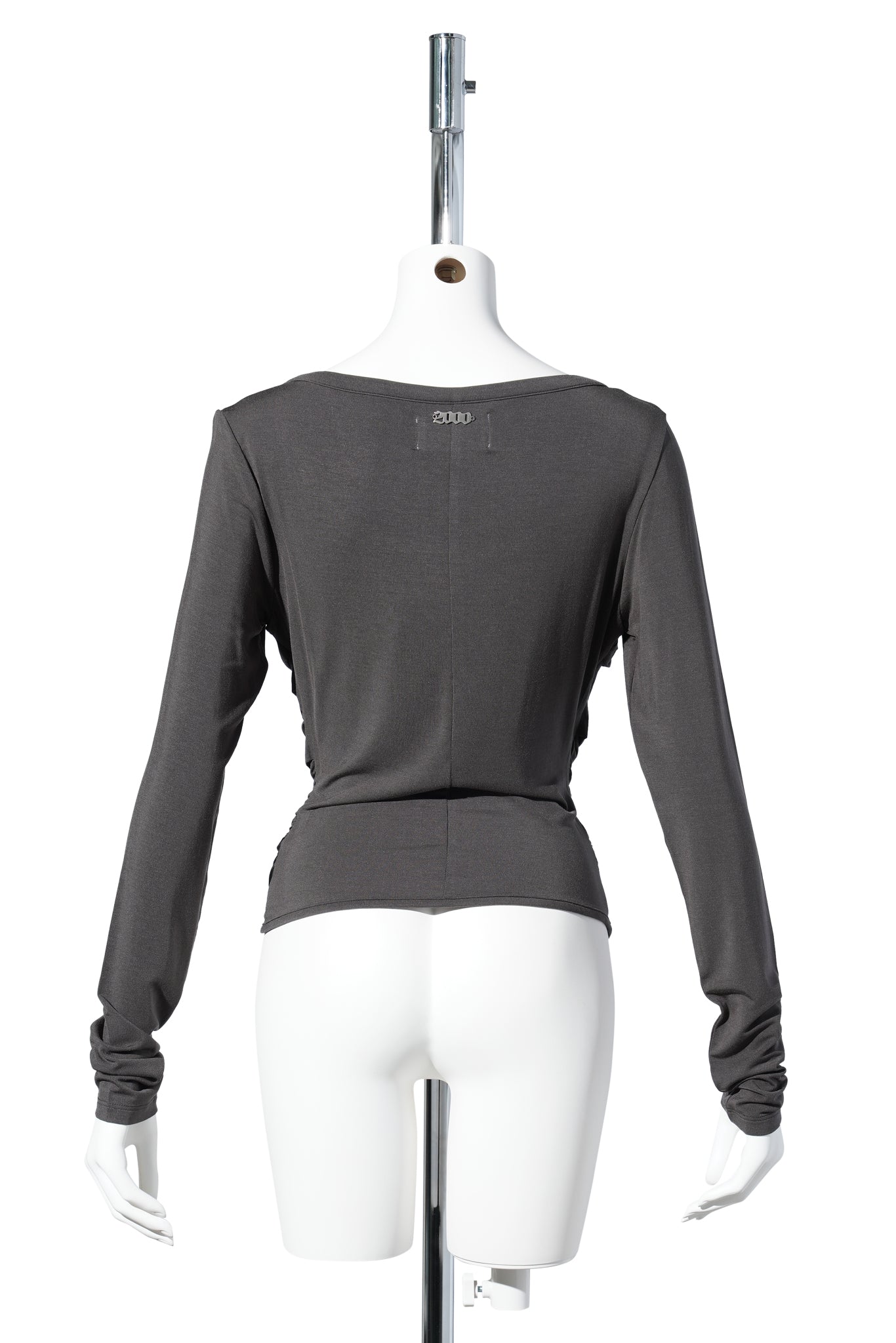 LEXI GARTER TOP / CHARCOAL