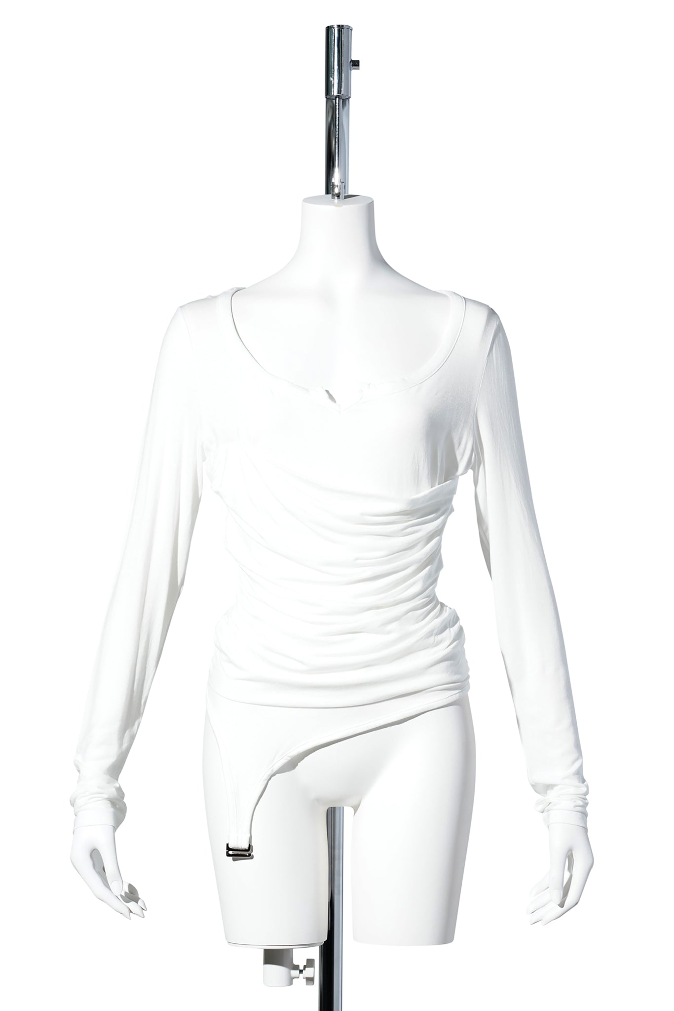 LEXI GARTER TOP / WHITE