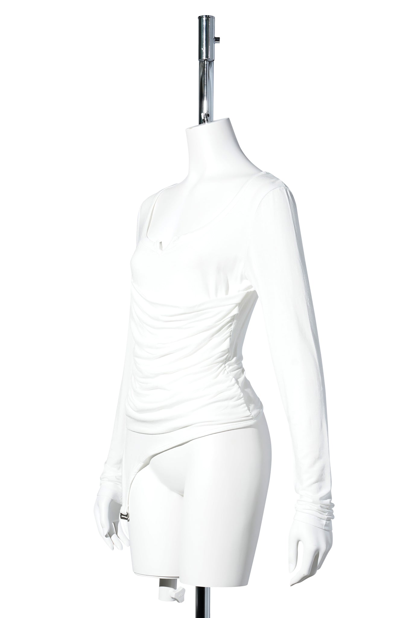 LEXI GARTER TOP / WHITE