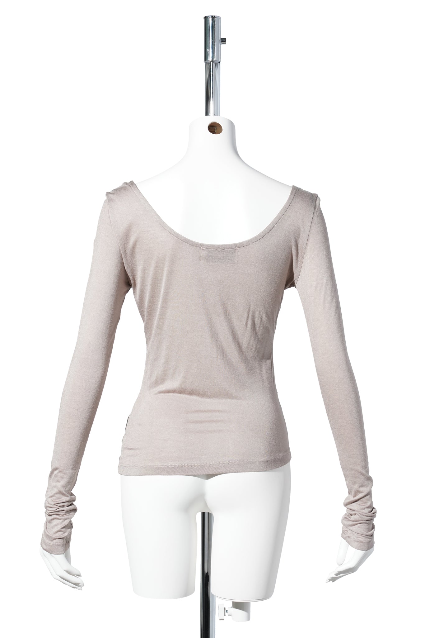 KAIA DRAPED TOP / MOCHA