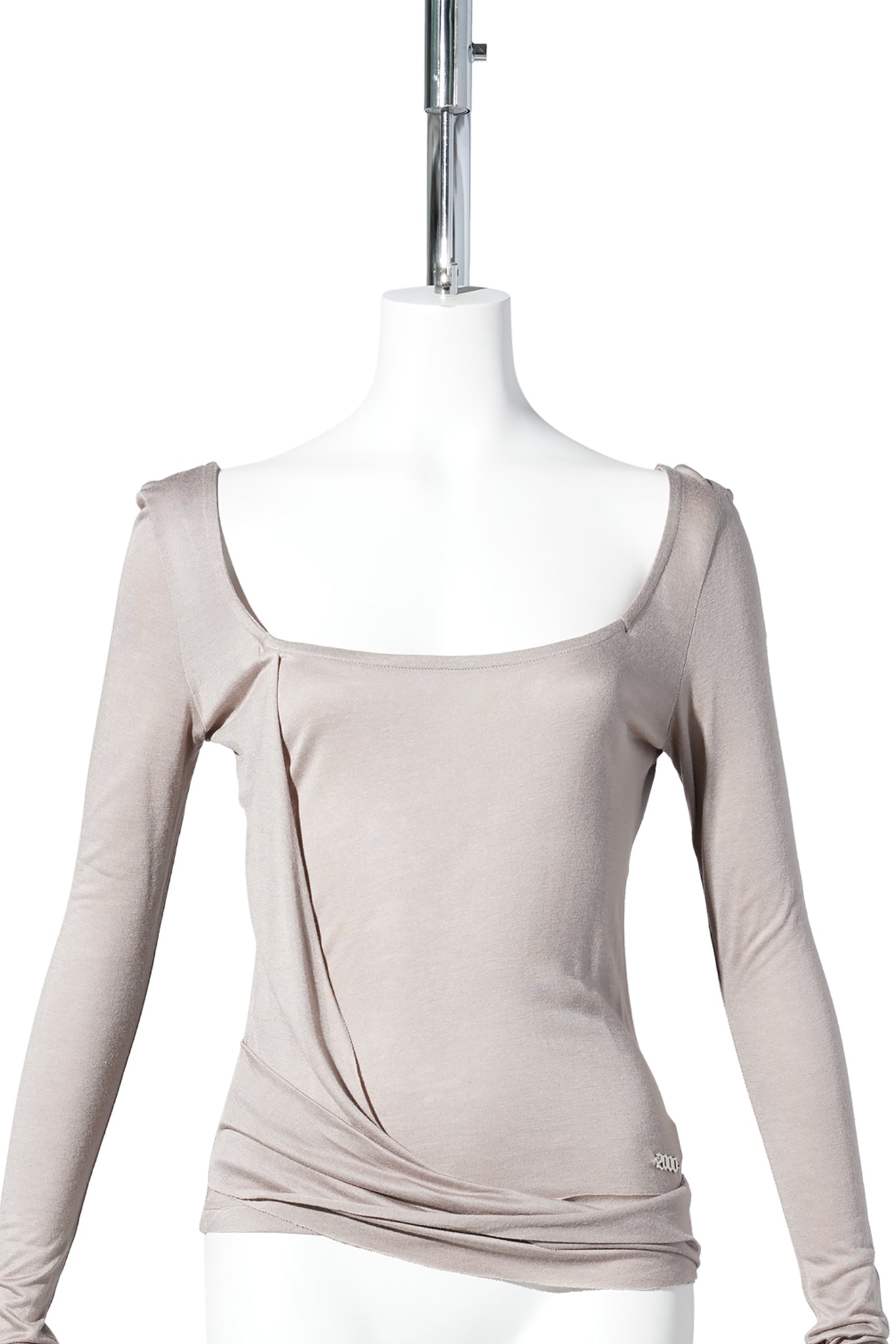 KAIA DRAPED TOP / MOCHA
