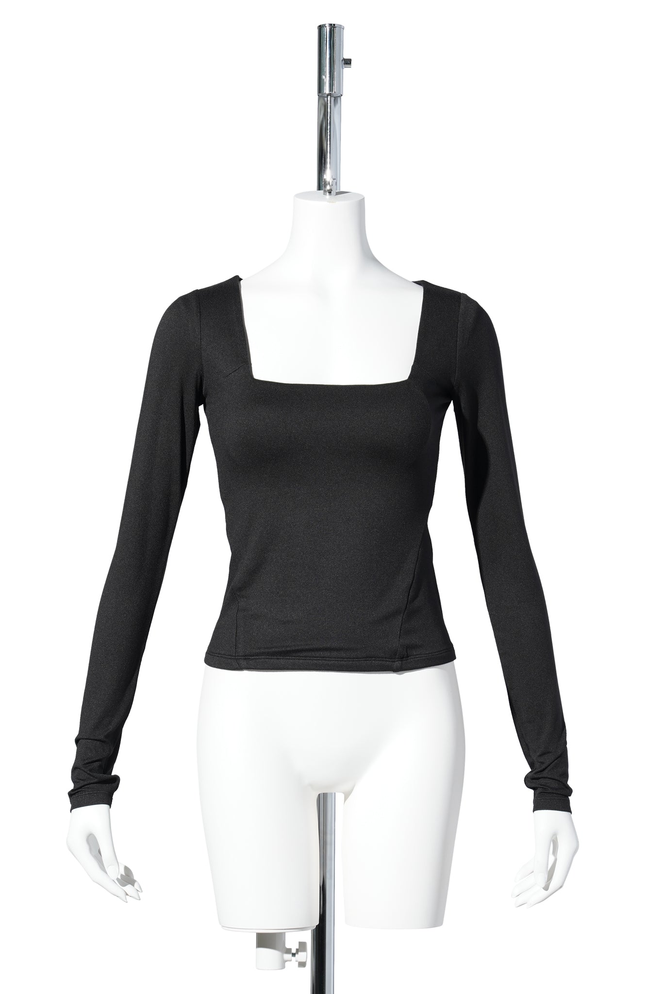SQ NECK CONTOUR T / BLACK