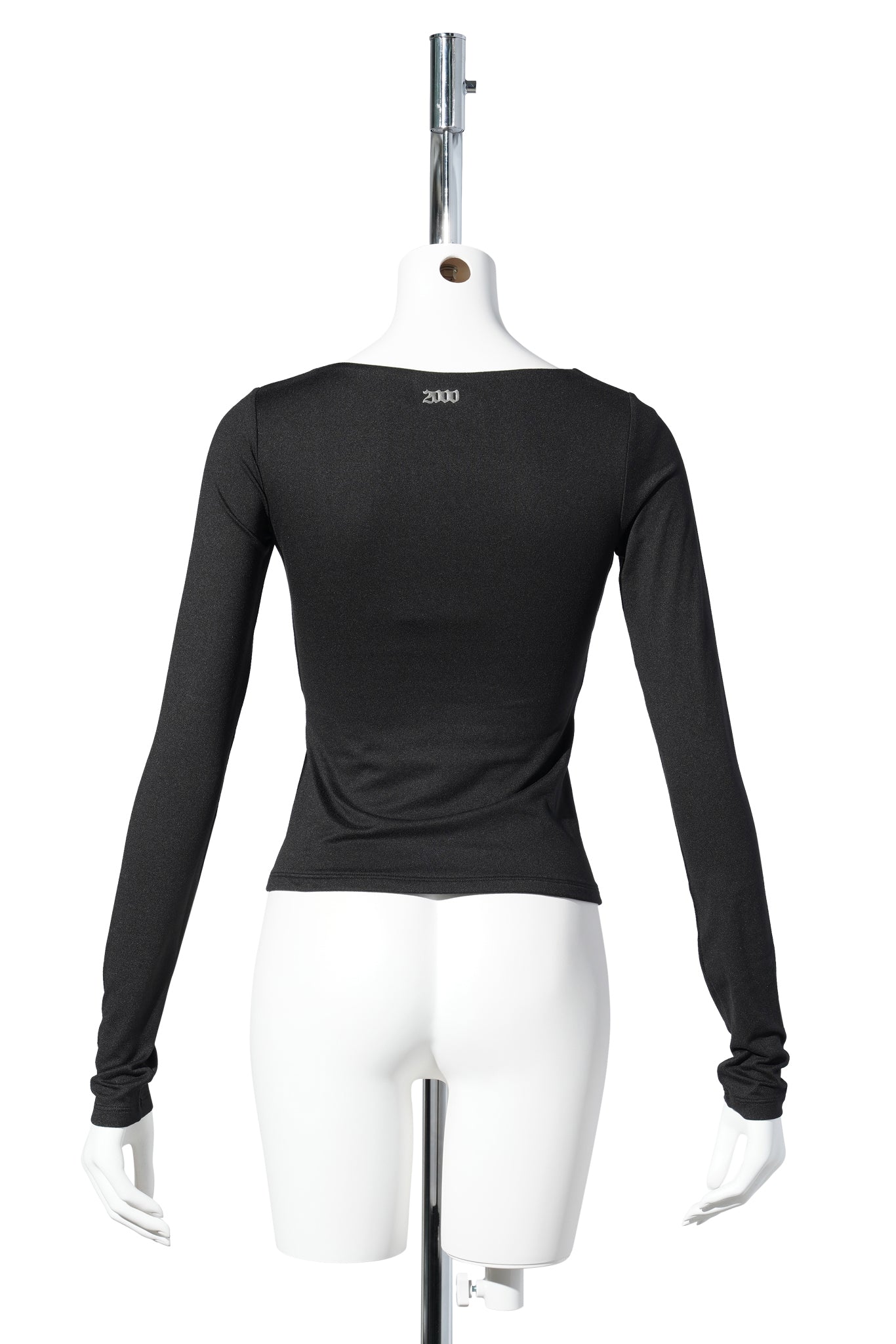 SQ NECK CONTOUR T / BLACK