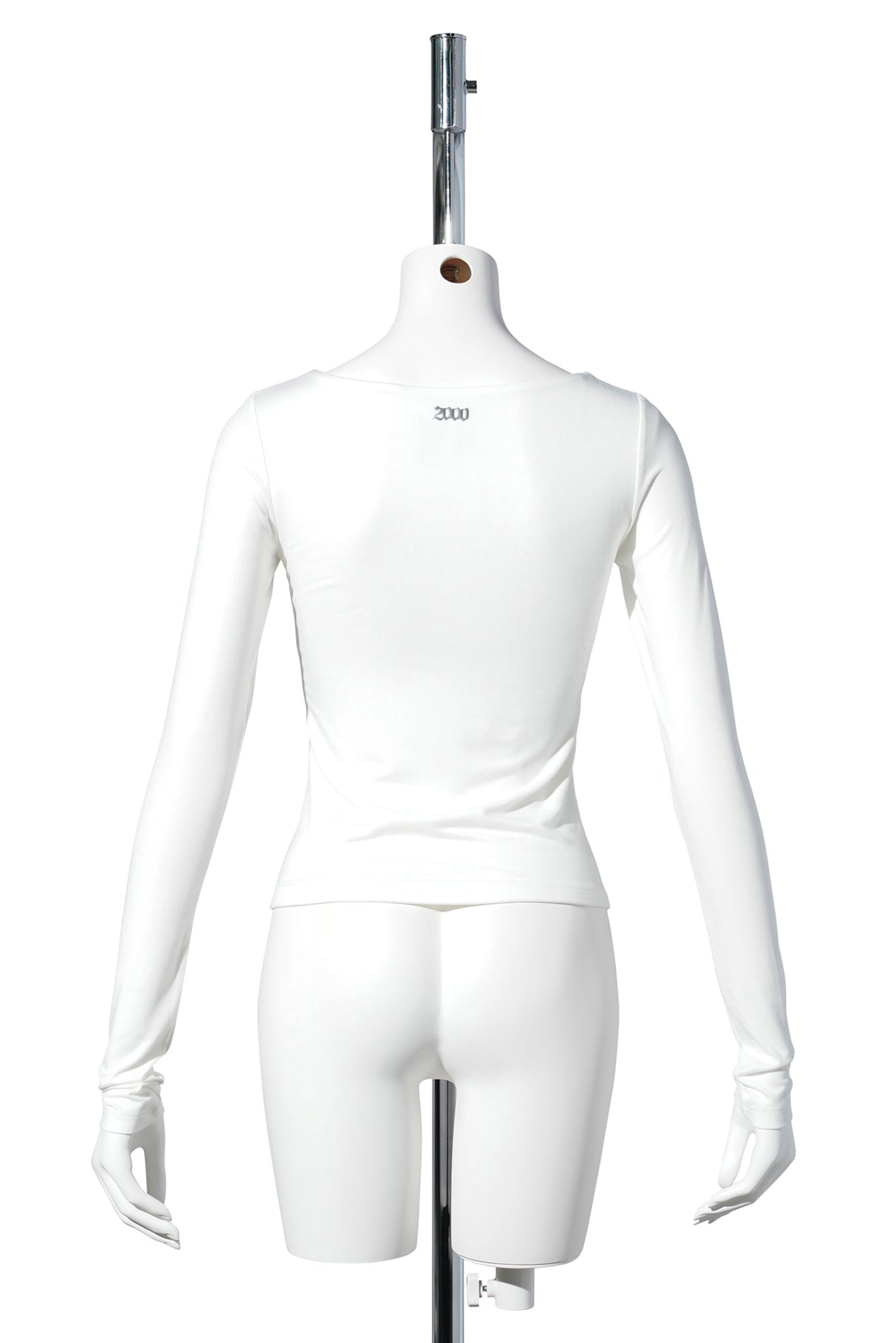 V NECK CONTOUR T / WHITE