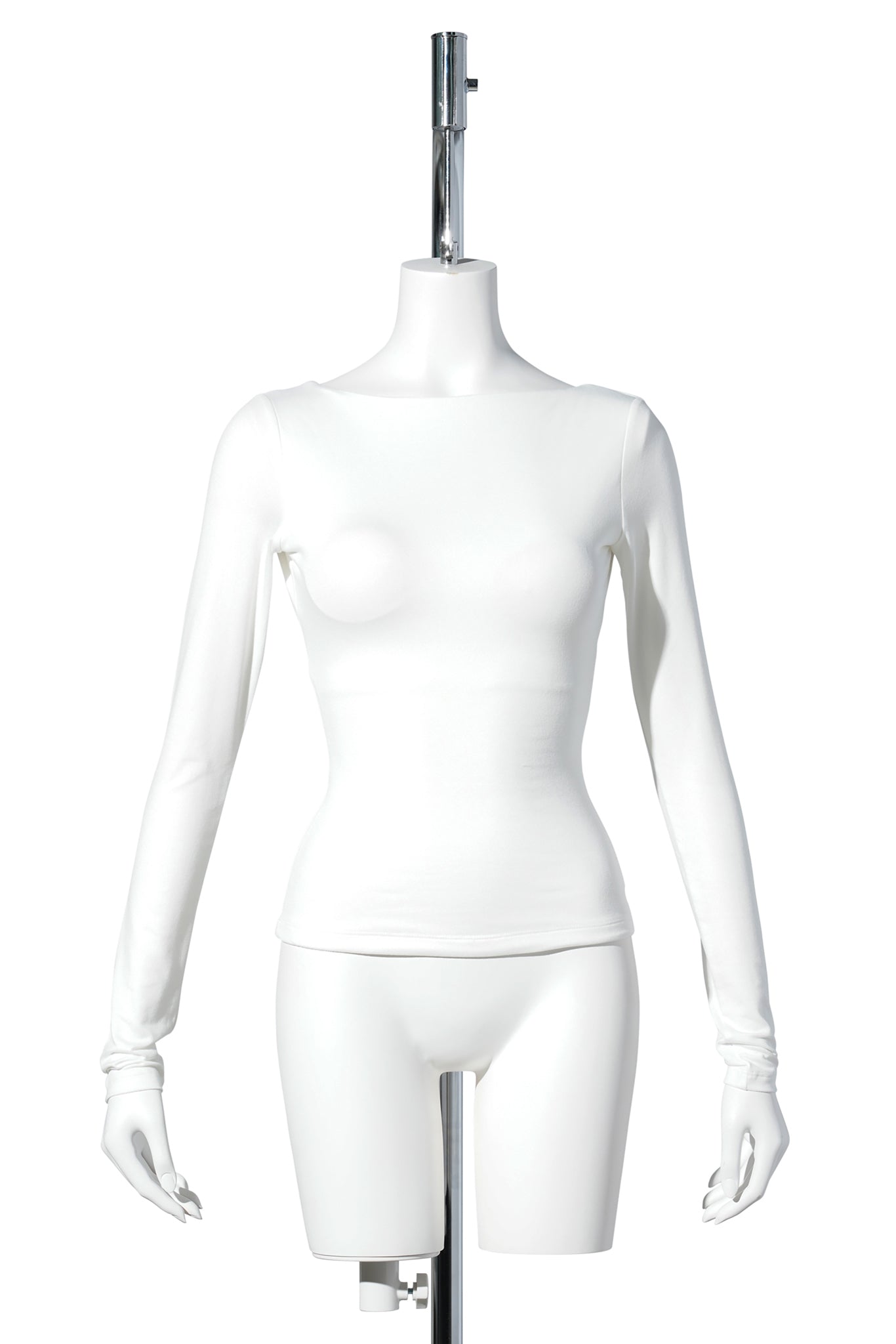 DEEP SCOOP BACK CONTOUR T / WHITE