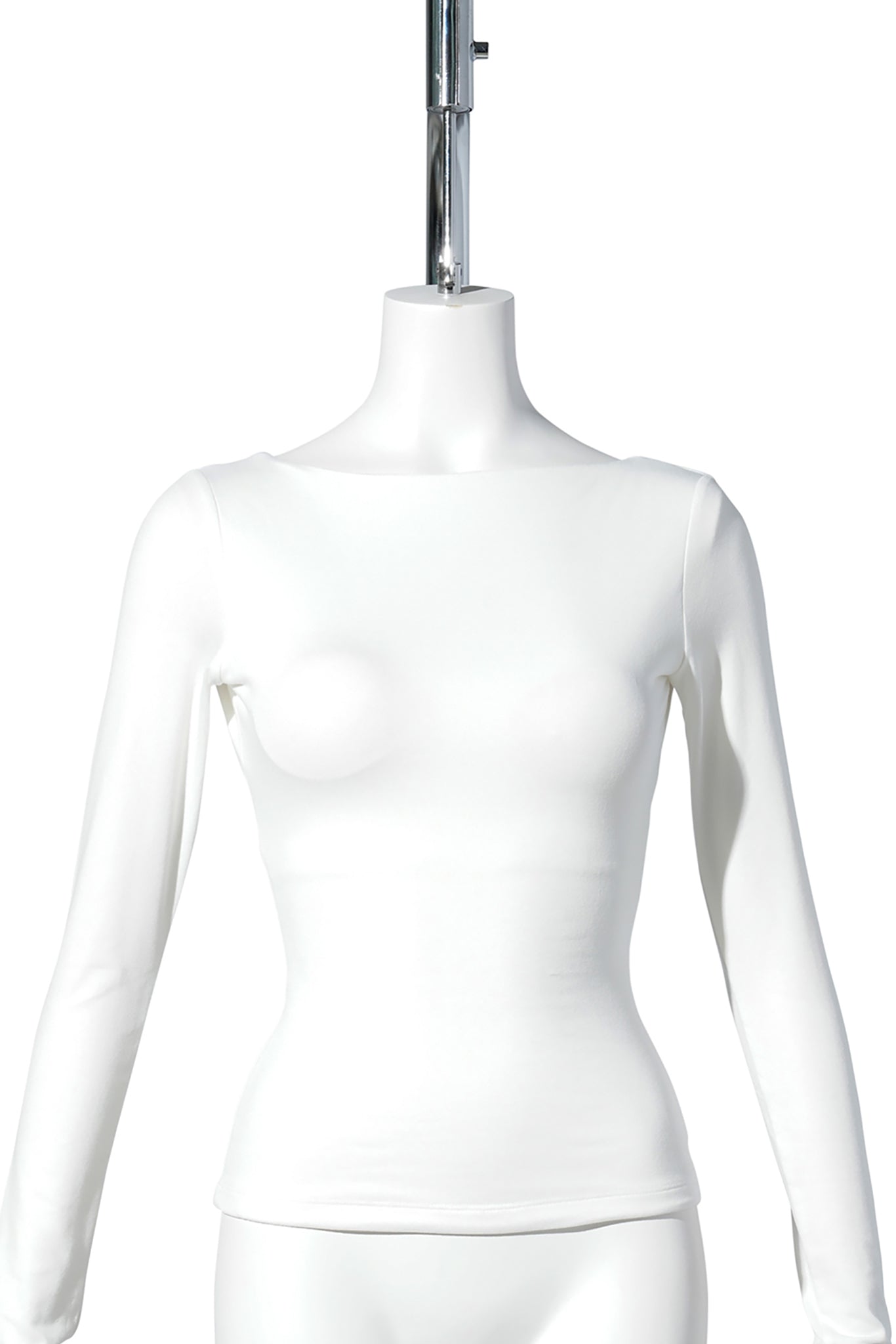 DEEP SCOOP BACK CONTOUR T / WHITE