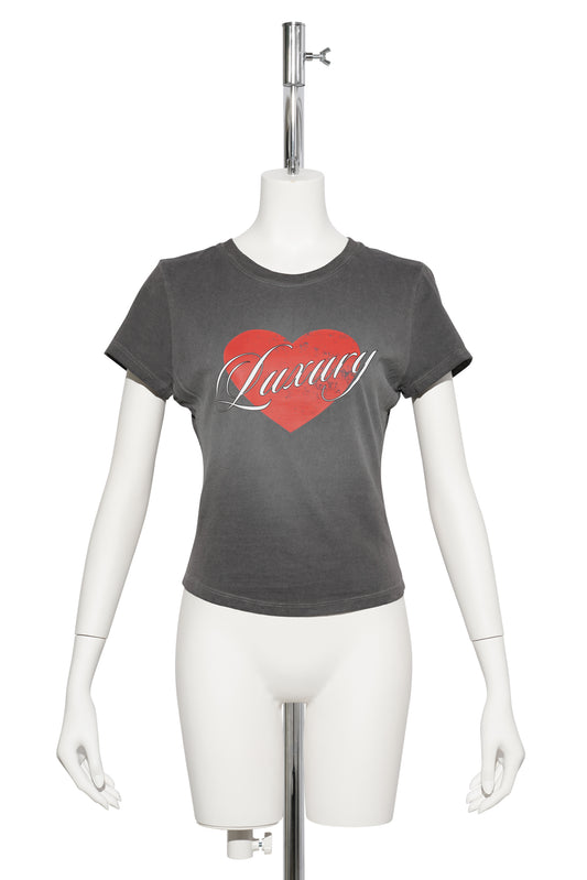 LUXURY TEE / BROWN GREY