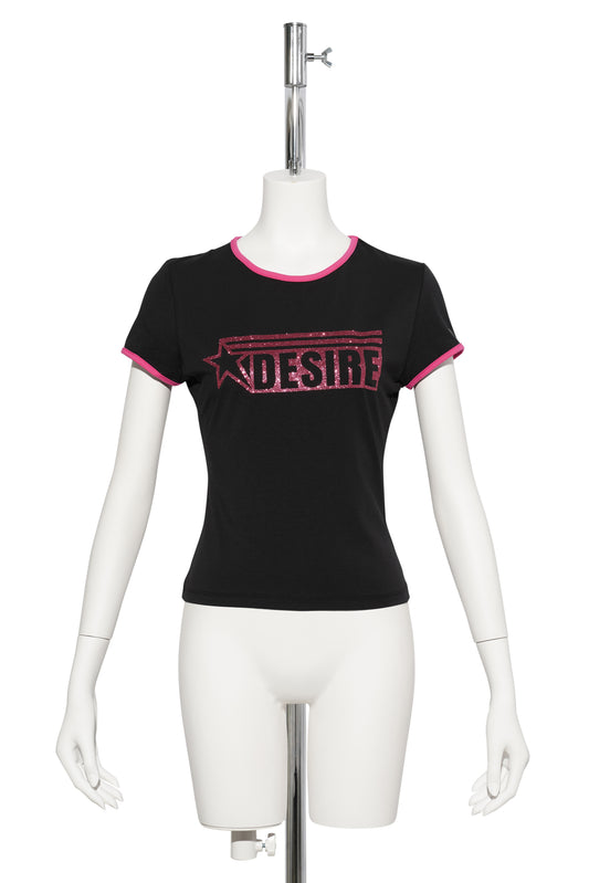 DESIRE BABY TEE / BLACK