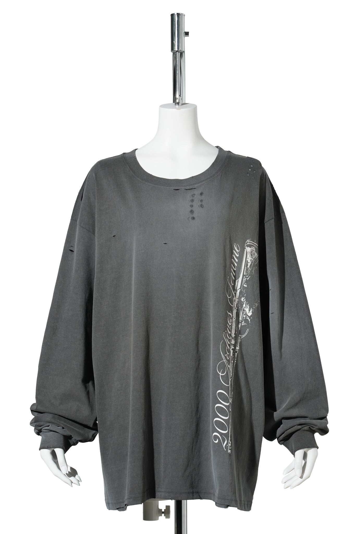 VINTAGE AXE OVERSIZED T-SHIRT / CHARCOAL
