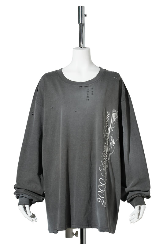 VINTAGE AXE OVERSIZED T-SHIRT / CHARCOAL