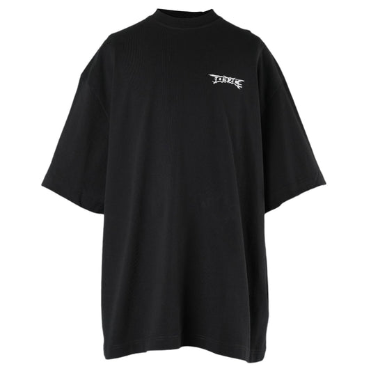 ''NERVE SHATTER'' OVERSIZED T-SHIRT / WASHED BLACK