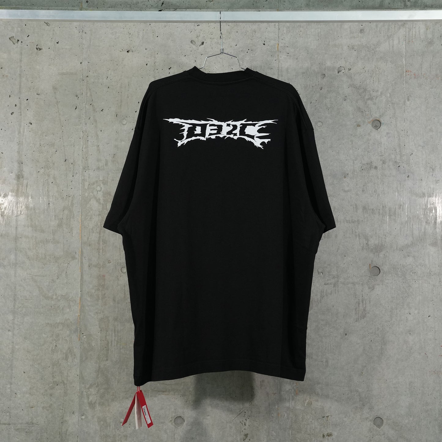 ''NERVE SHATTER'' OVERSIZED T-SHIRT / WASHED BLACK