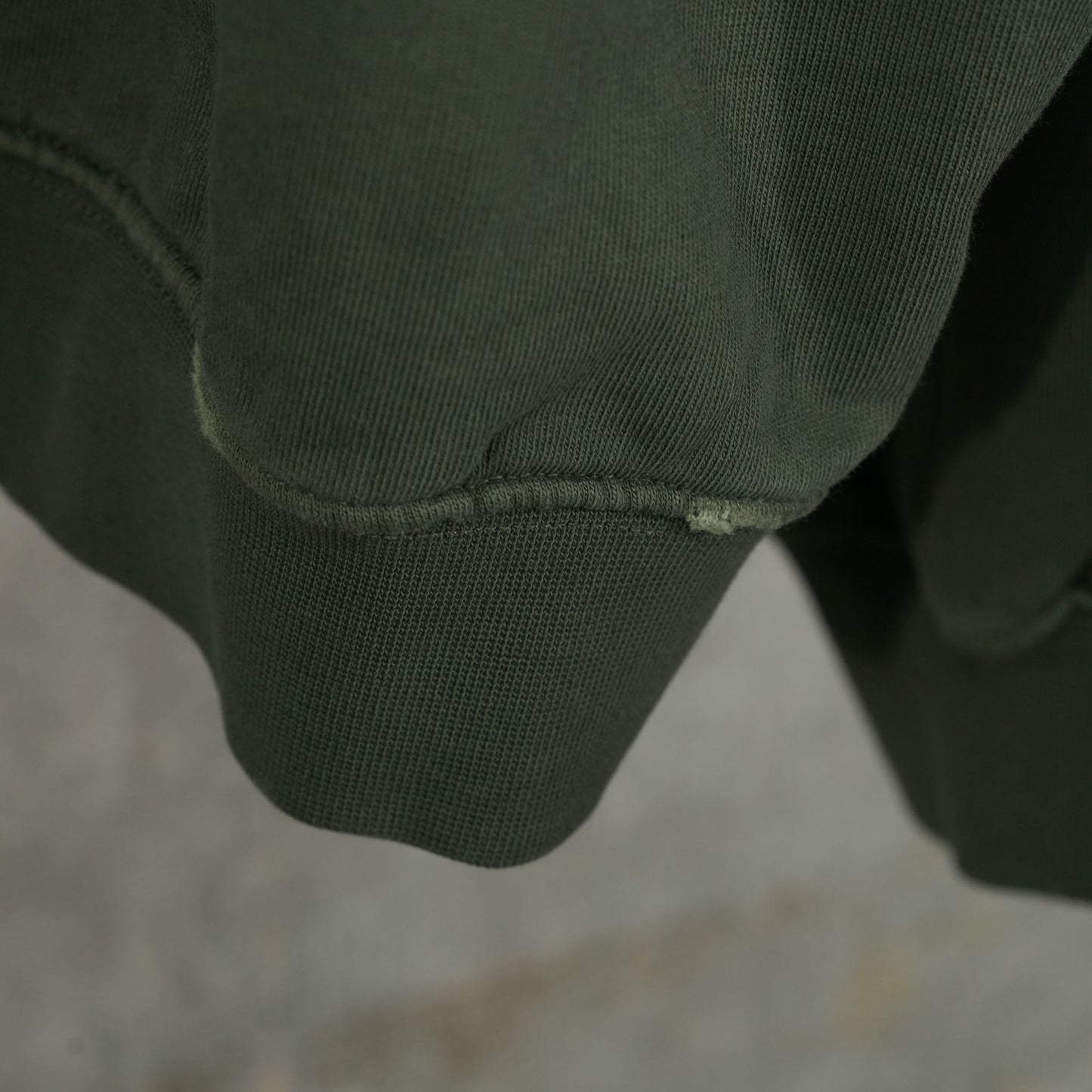 ''SPLICED'' BUBBLE HOODIE / FADED OLIVE DRAB