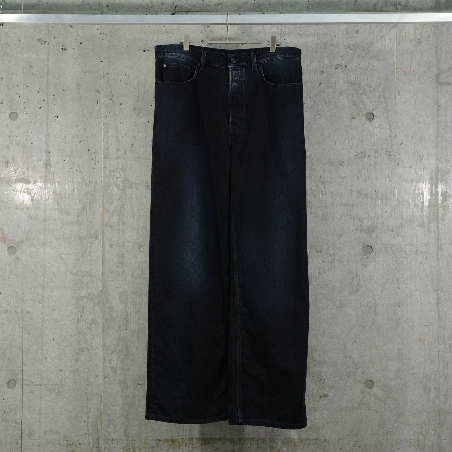 ''GOYA'' WIDE LEG JEAN / WASHED DARK BLUE