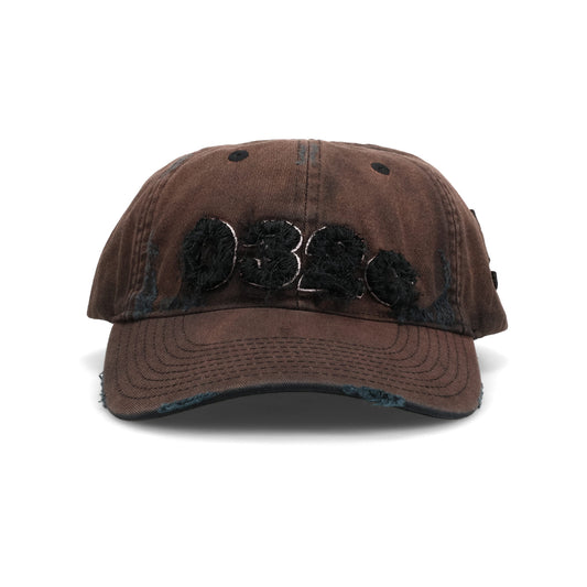 DISTRESSED LOGO CAP / WASHED BLACK