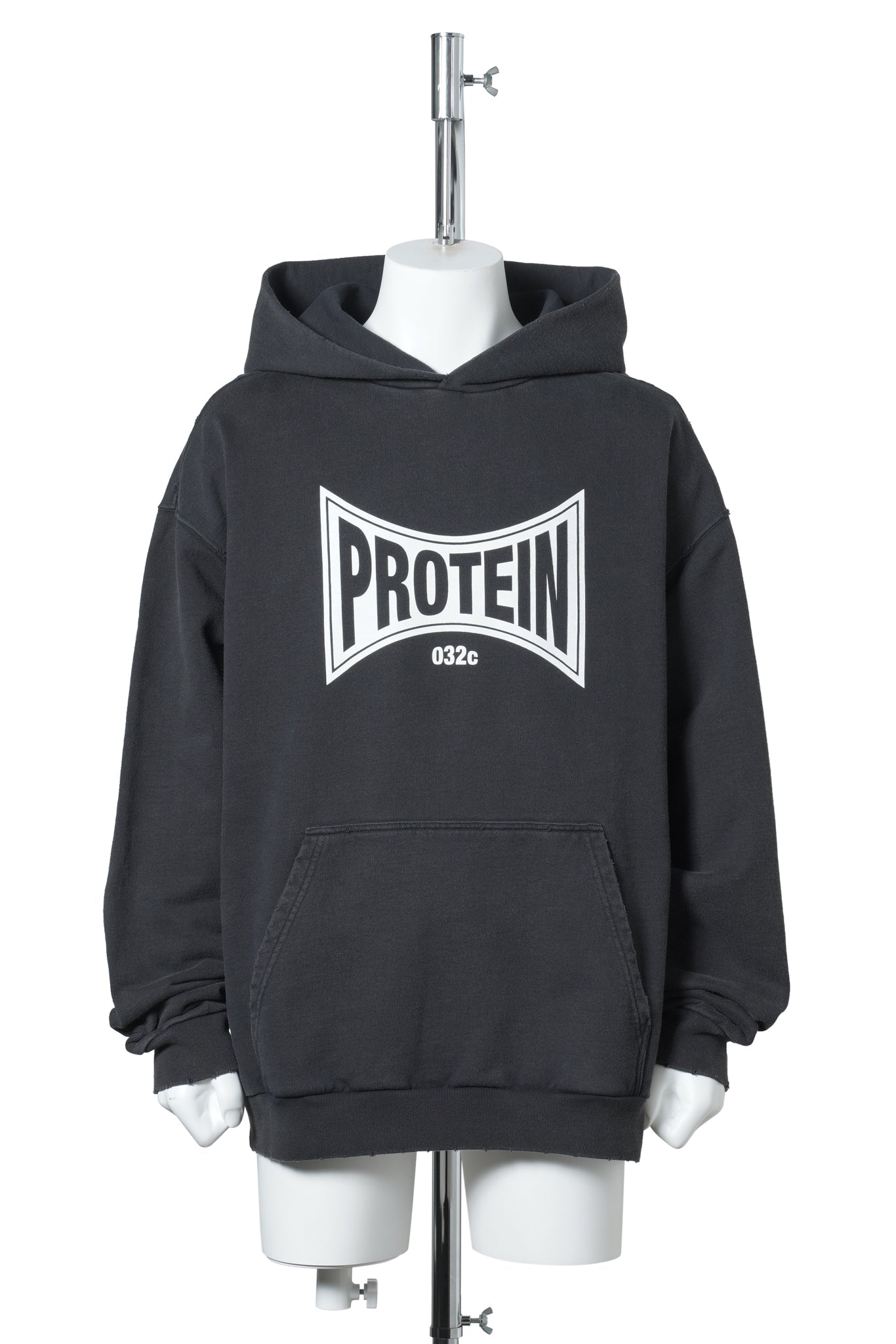 PROTEIN HOODIE / FADED BLACK