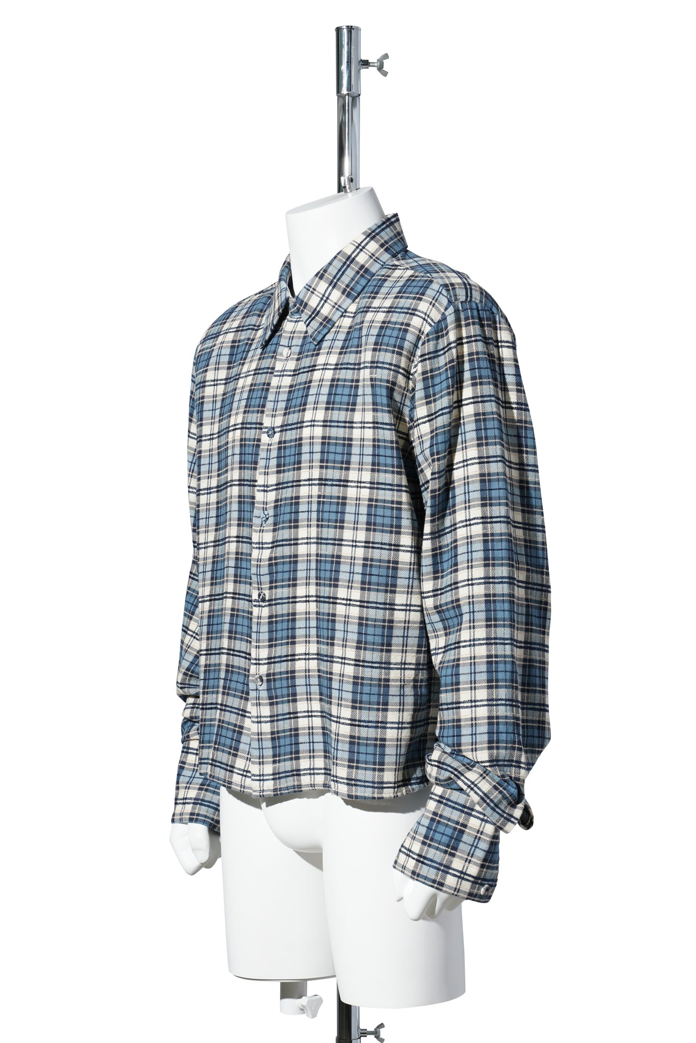 CROPPED SHIRT WITH SHOULDER PAD / SAND