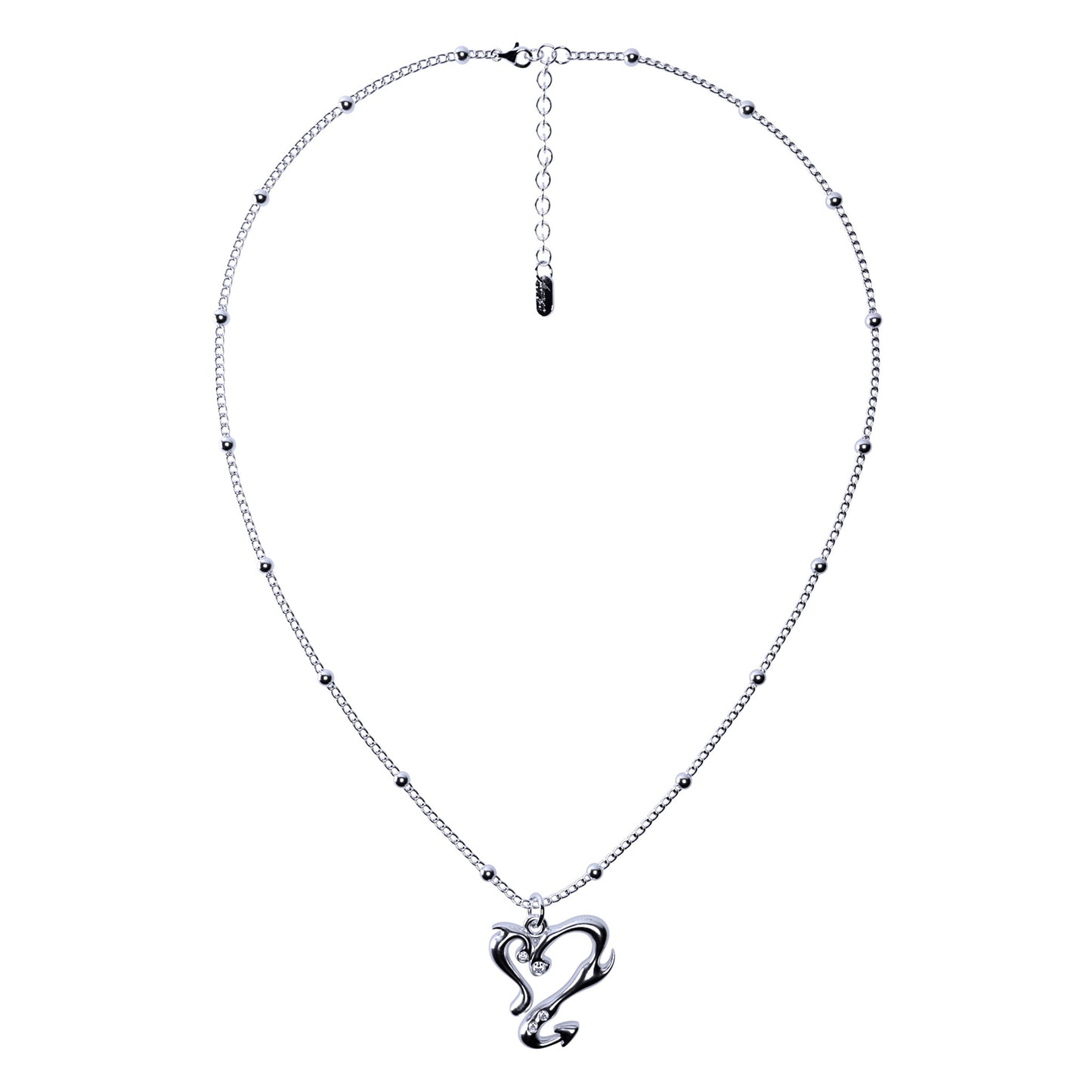 DEVIL HEART NECKLESS / SILVER