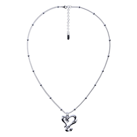 DEVIL HEART NECKLESS / SILVER