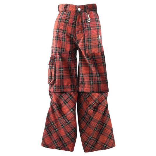 (Mod. 23 - Col. 6) RED PLAID CARGO PANTS