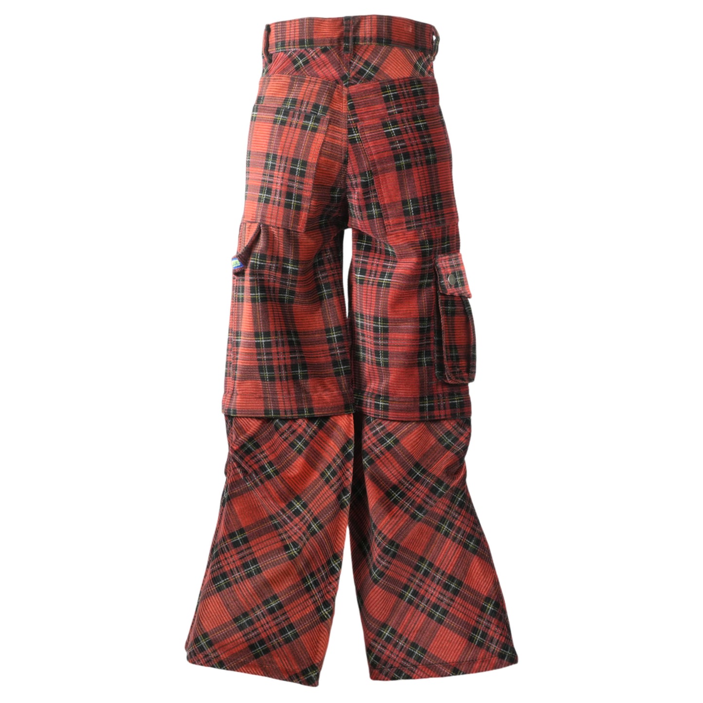 (Mod. 23 - Col. 6) RED PLAID CARGO PANTS