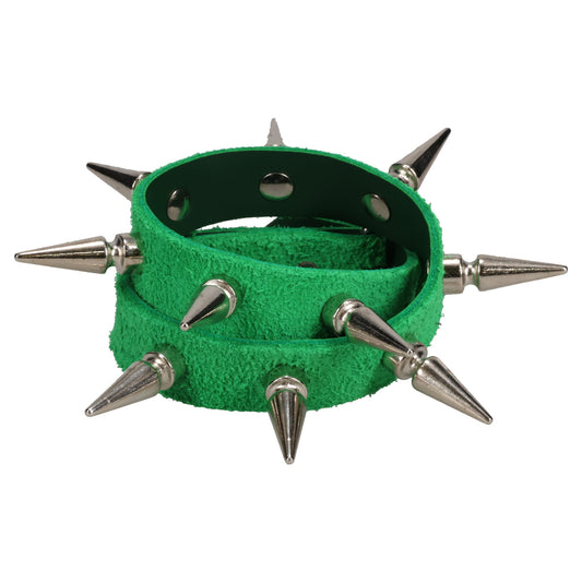 (Acc. 7B - Col. 1) BLACK DOUBLE SPIKE BRACELET