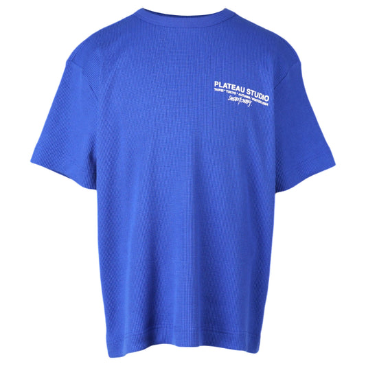 2024 LOGO WAFFLE TEE / BLUE