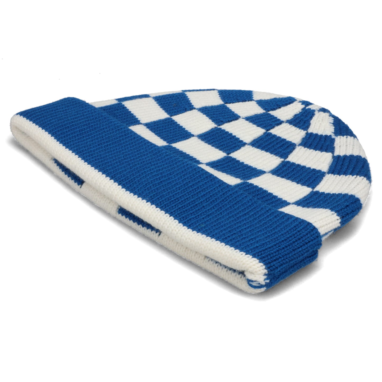 CHECK BEANIE / BLUE