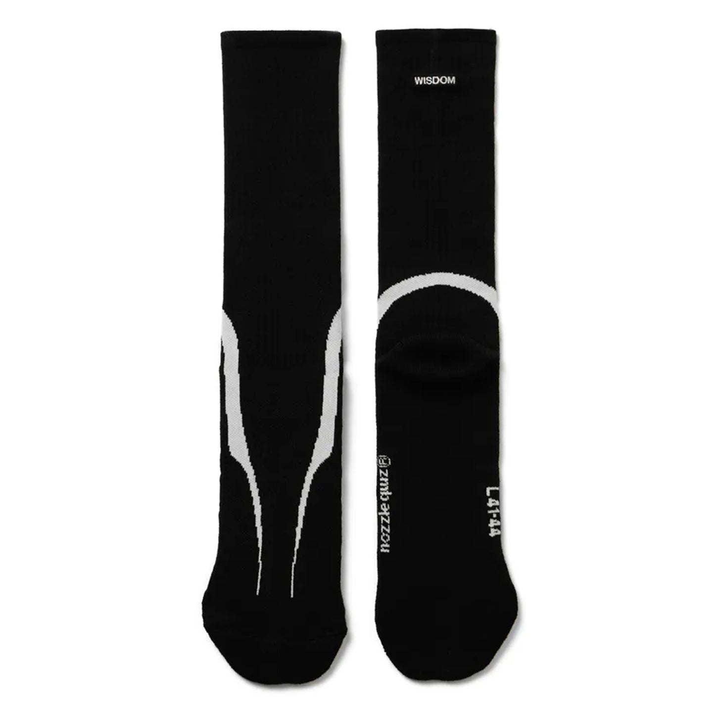 WISDOM® x nozzle quiz OVERCALF SOCKS / BLACK