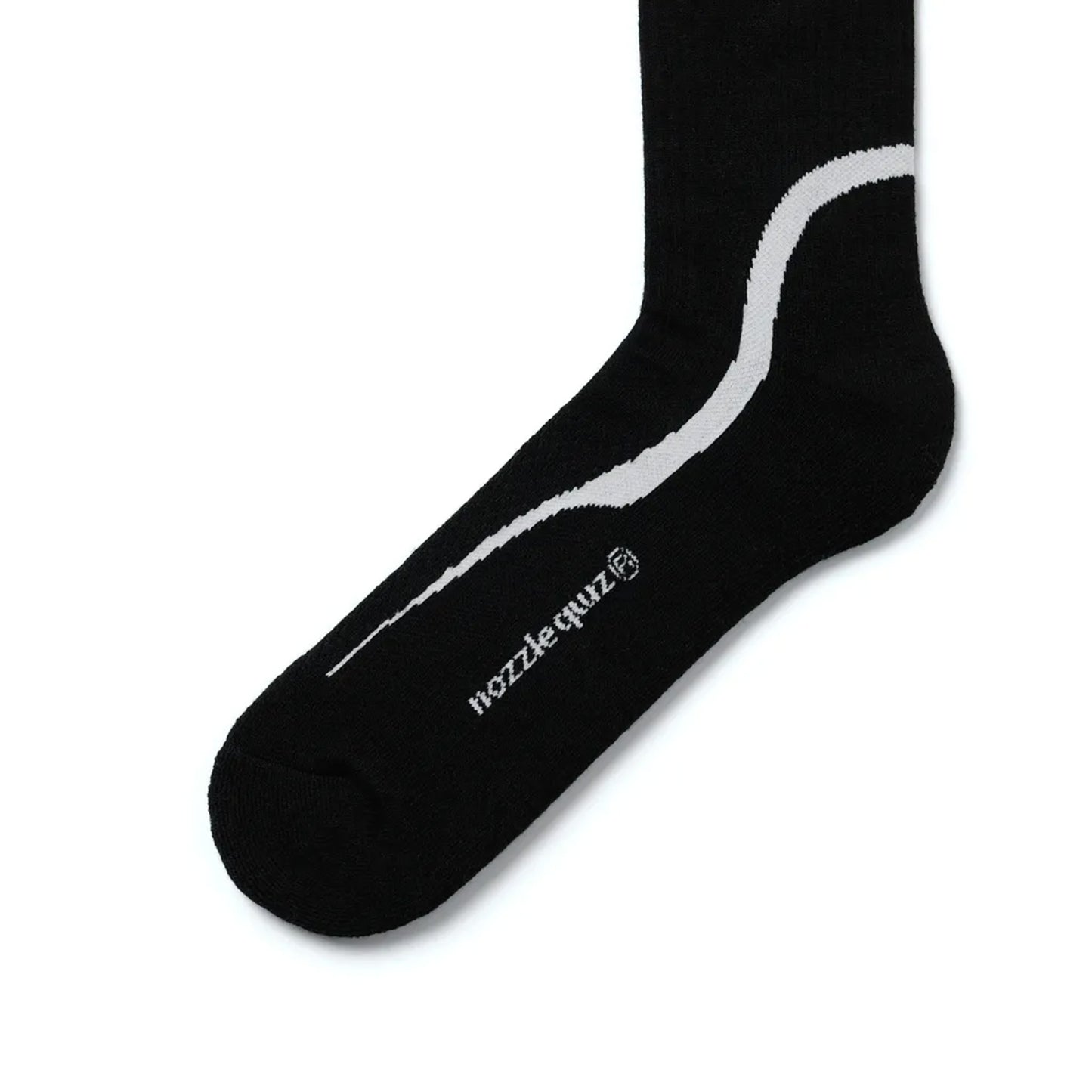 WISDOM® x nozzle quiz OVERCALF SOCKS / BLACK