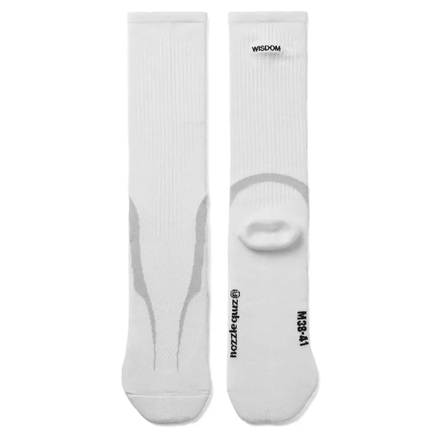 WISDOM® x nozzle quiz OVERCALF SOCKS / WHITE