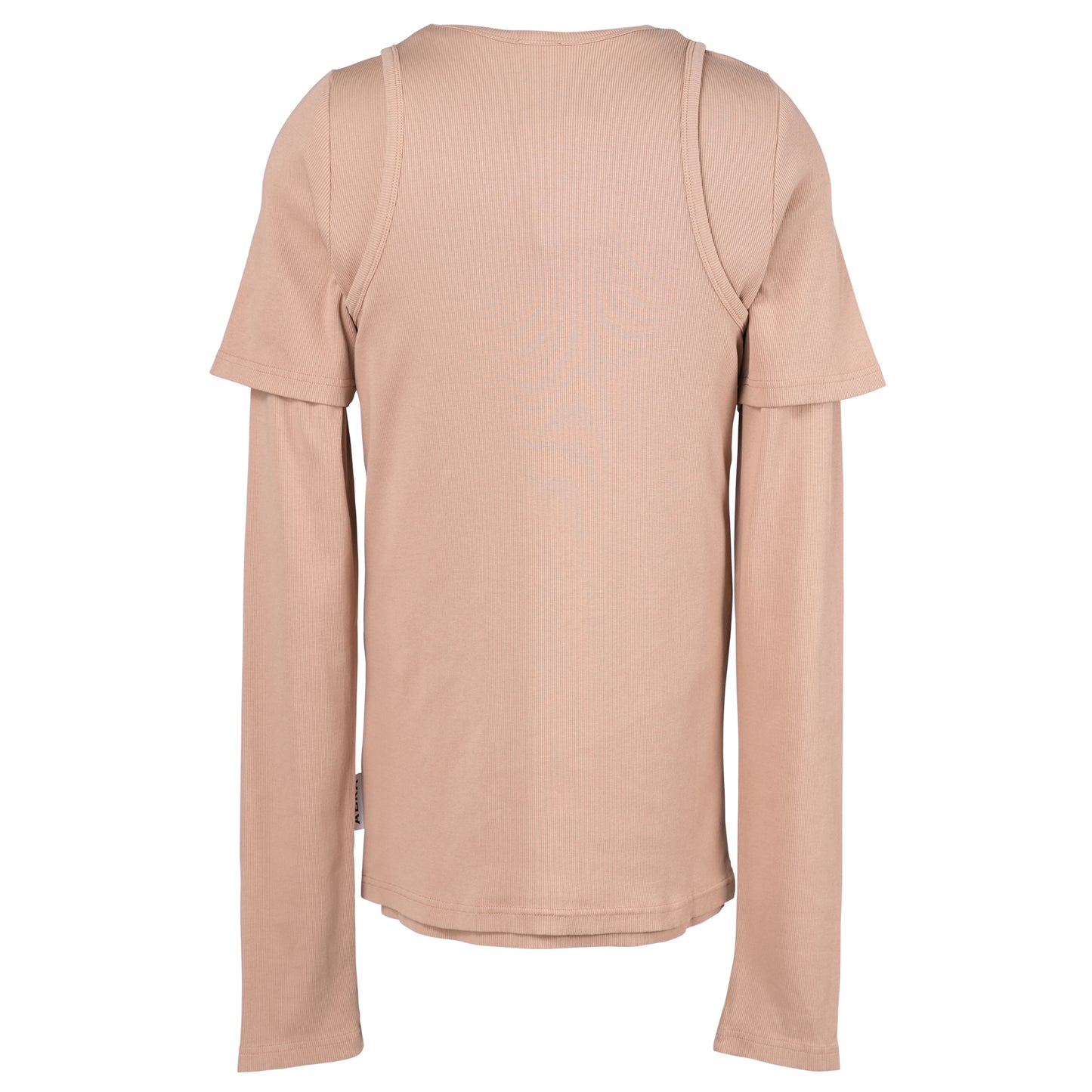 DOUBLE LAYER T-SHIRT / 52:BEIGE