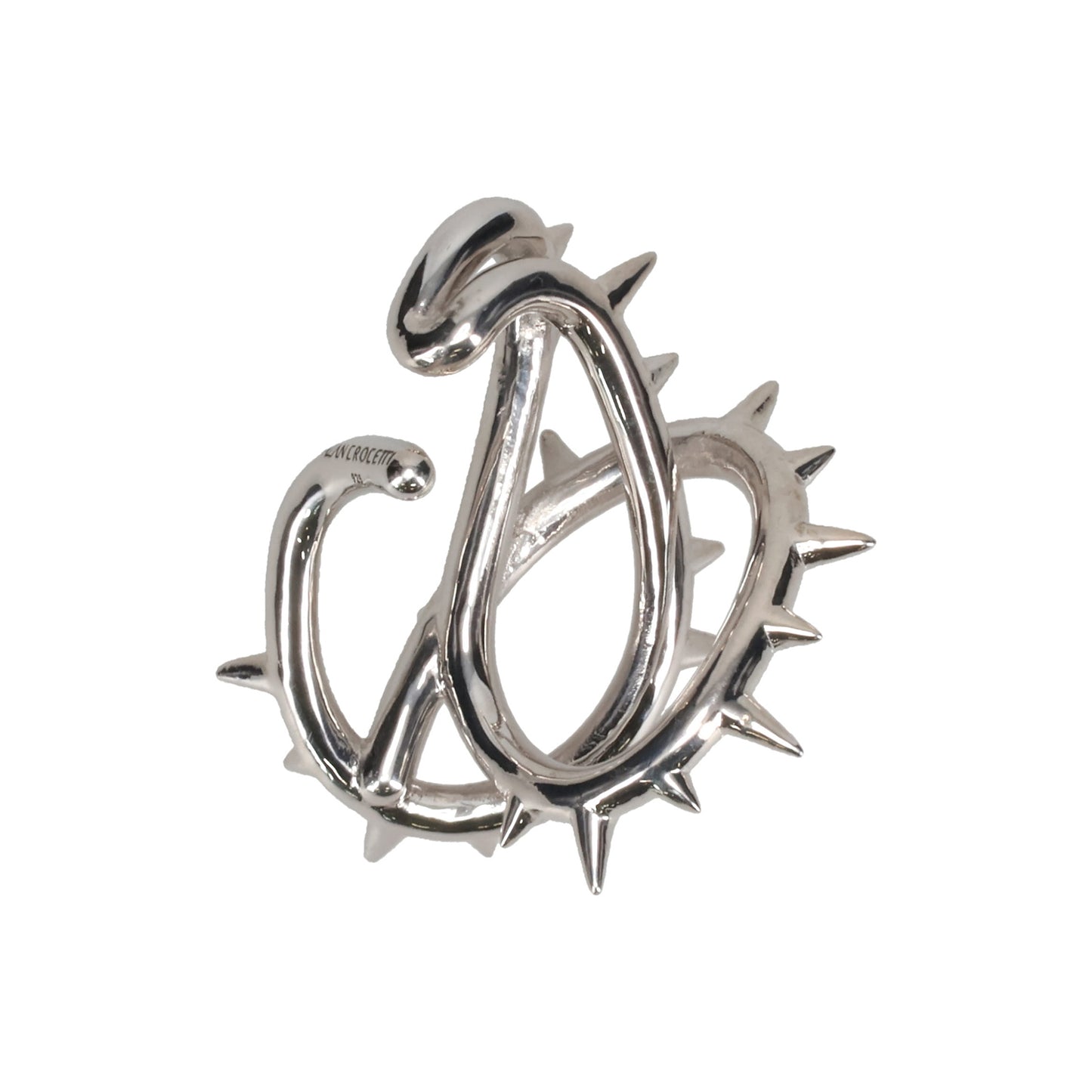 KNOT SPUR EARCUFF SL RH / 925 STERLING SILVER