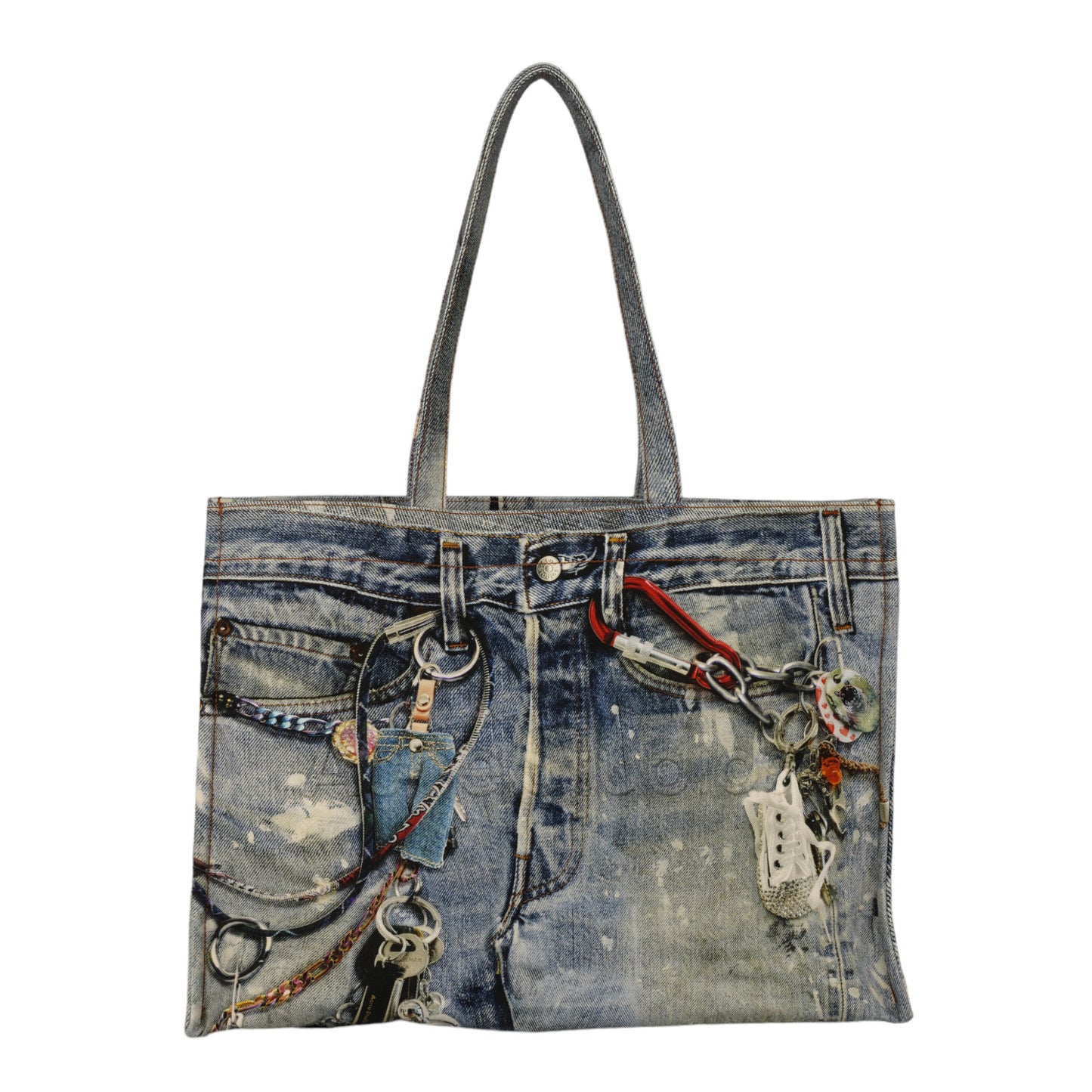 TOTE BAG PRINTED / 863:MID BLUE