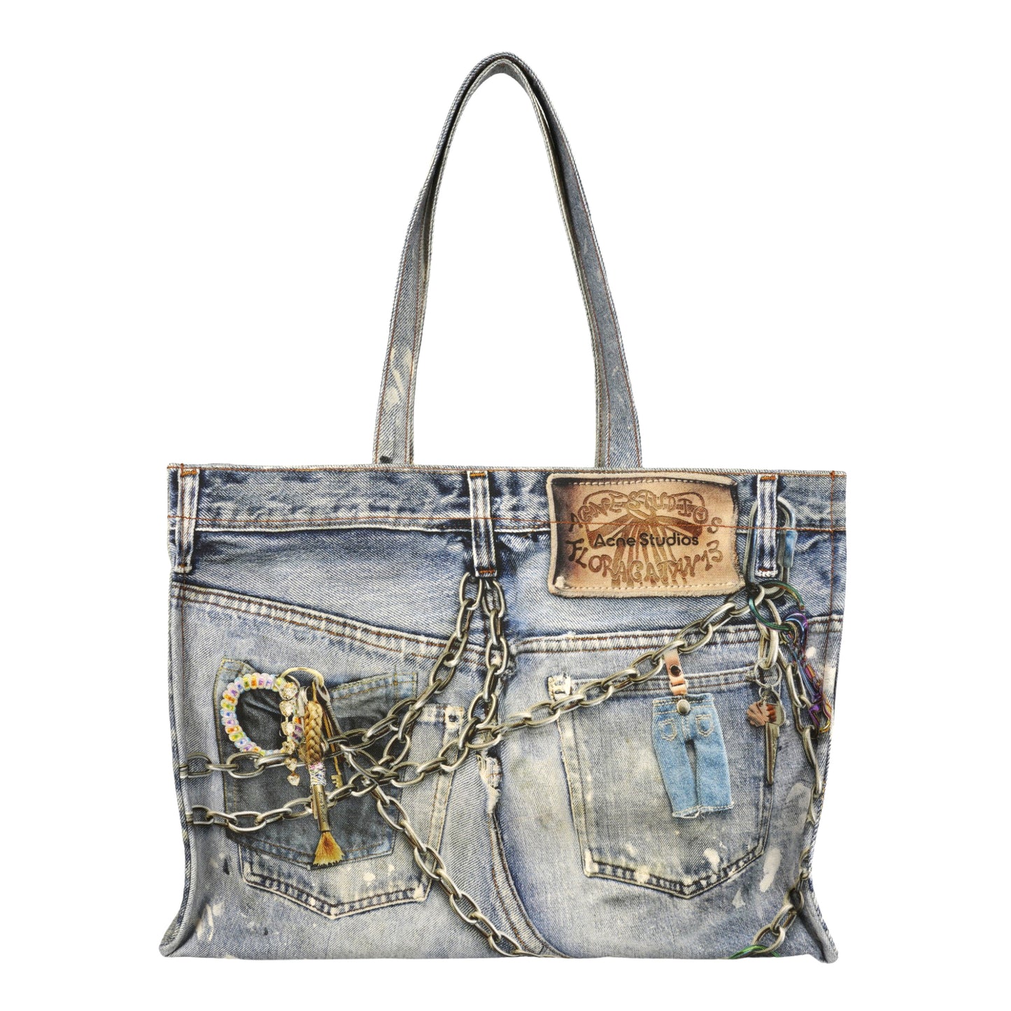 TOTE BAG PRINTED / 863:MID BLUE