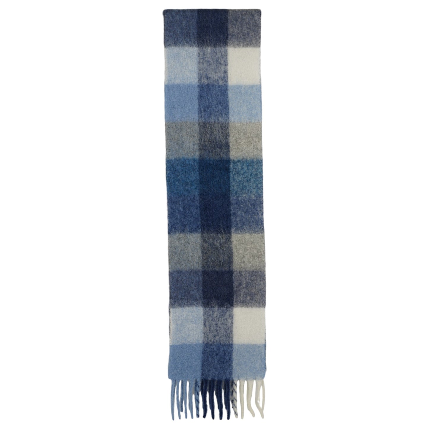 SCARVES / DQF:INDIGO/GREY/LIGHT BLUE