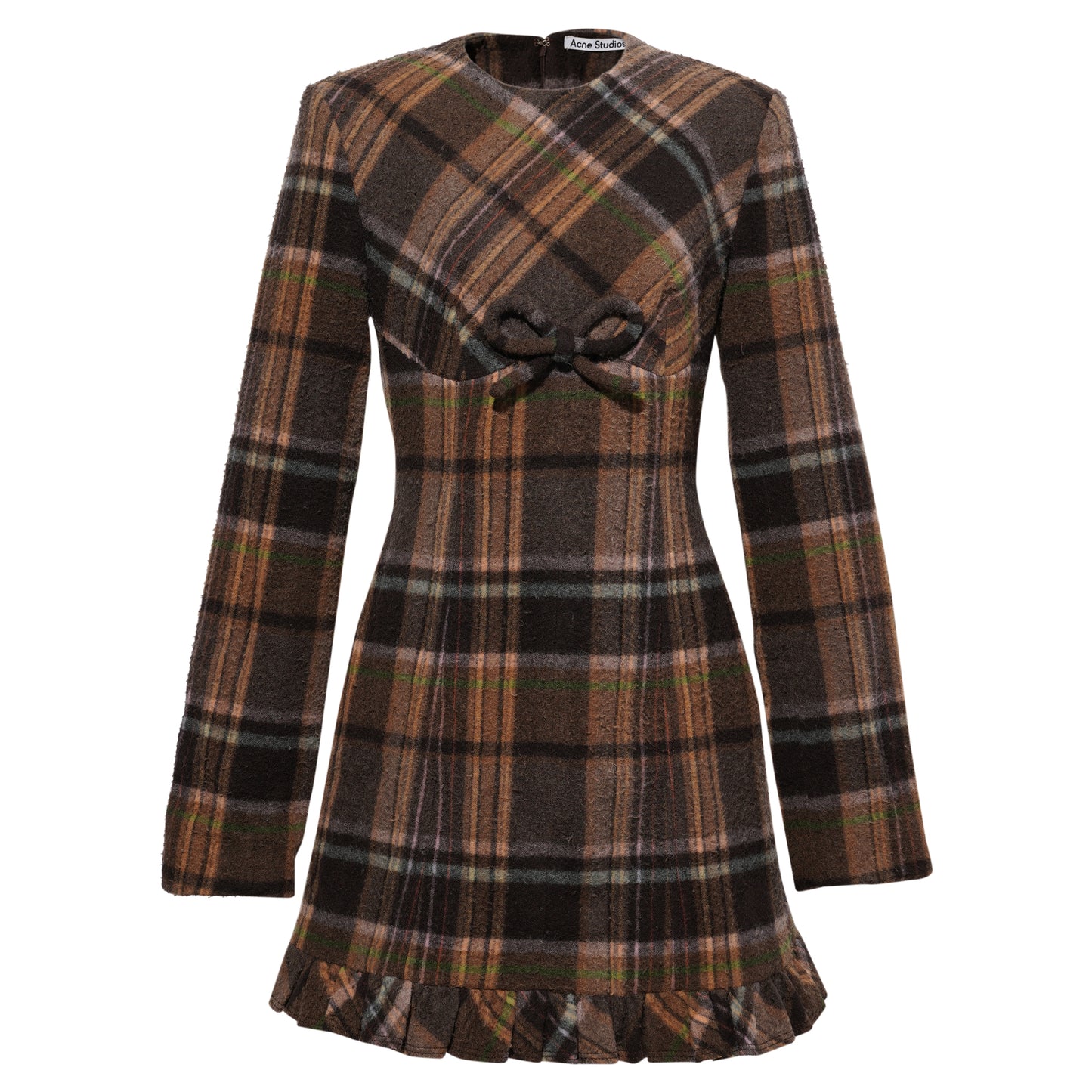 DELFIN CAS CHECK WOOL / MULTI BROWN
