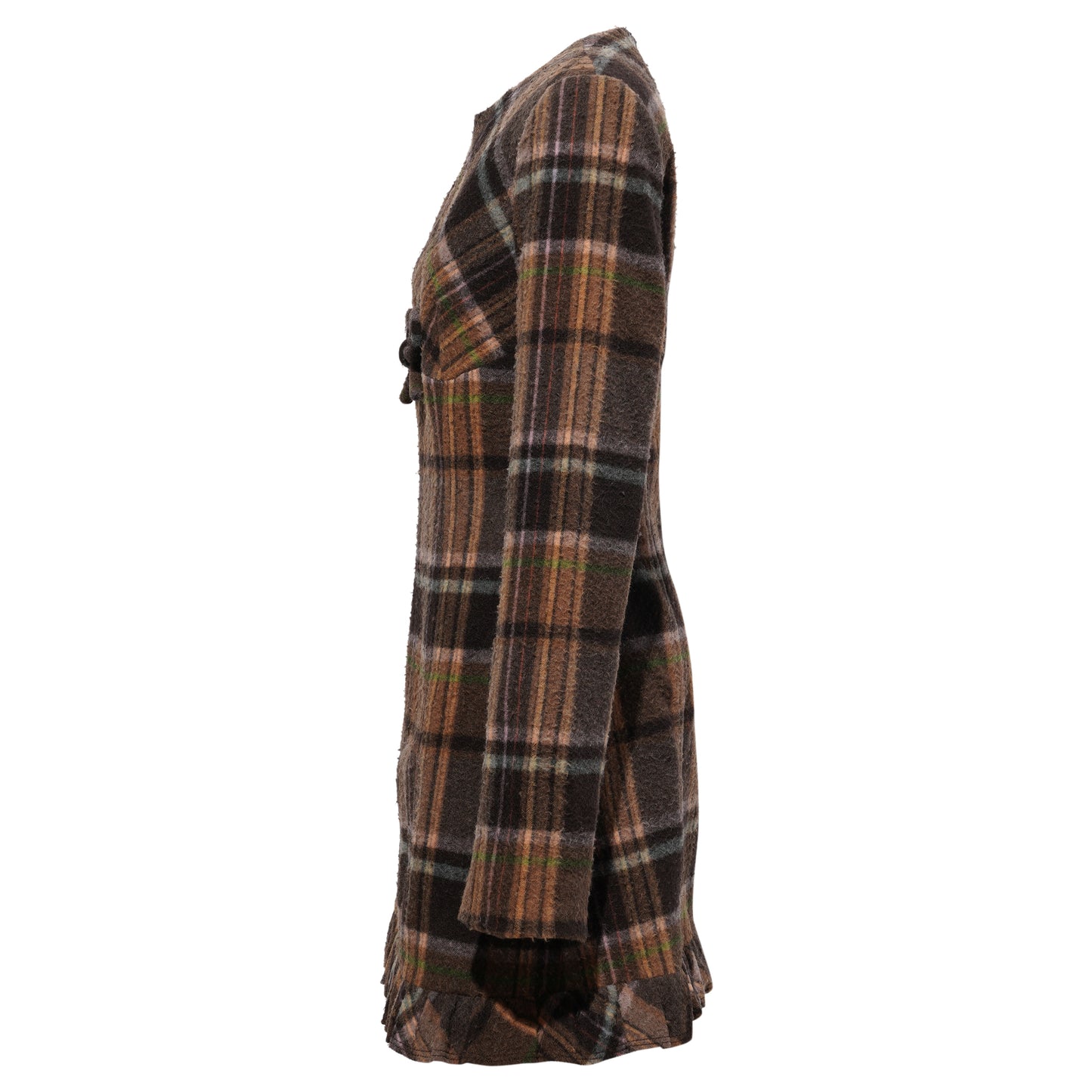 DELFIN CAS CHECK WOOL / MULTI BROWN