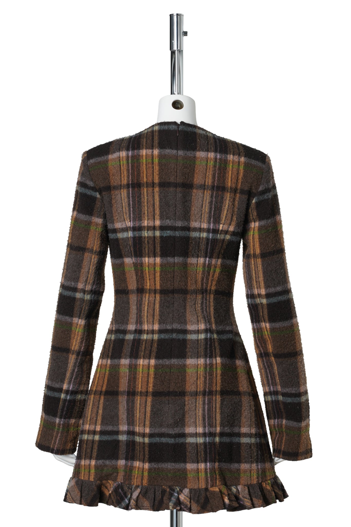 DELFIN CAS CHECK WOOL / MULTI BROWN