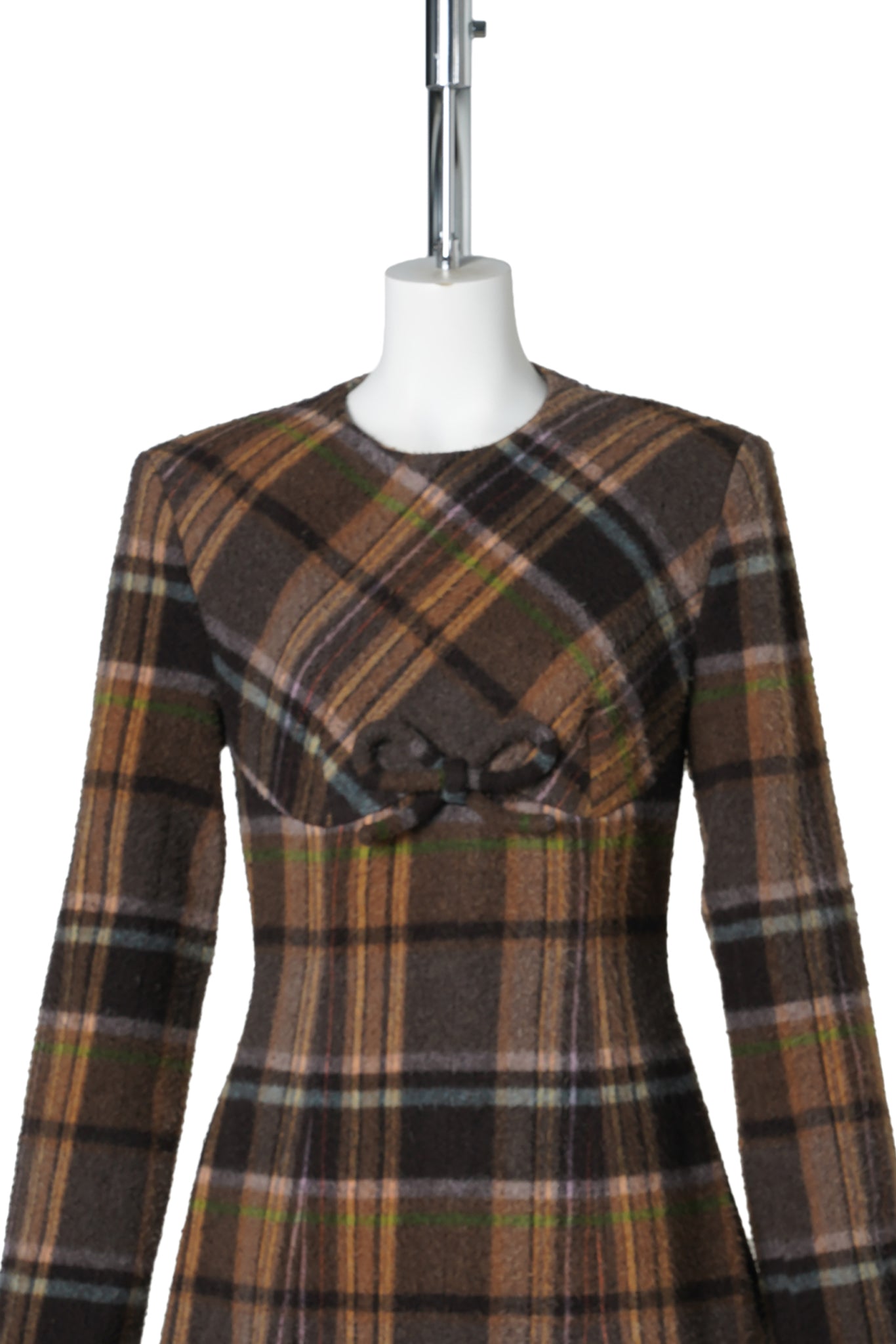 DELFIN CAS CHECK WOOL / MULTI BROWN