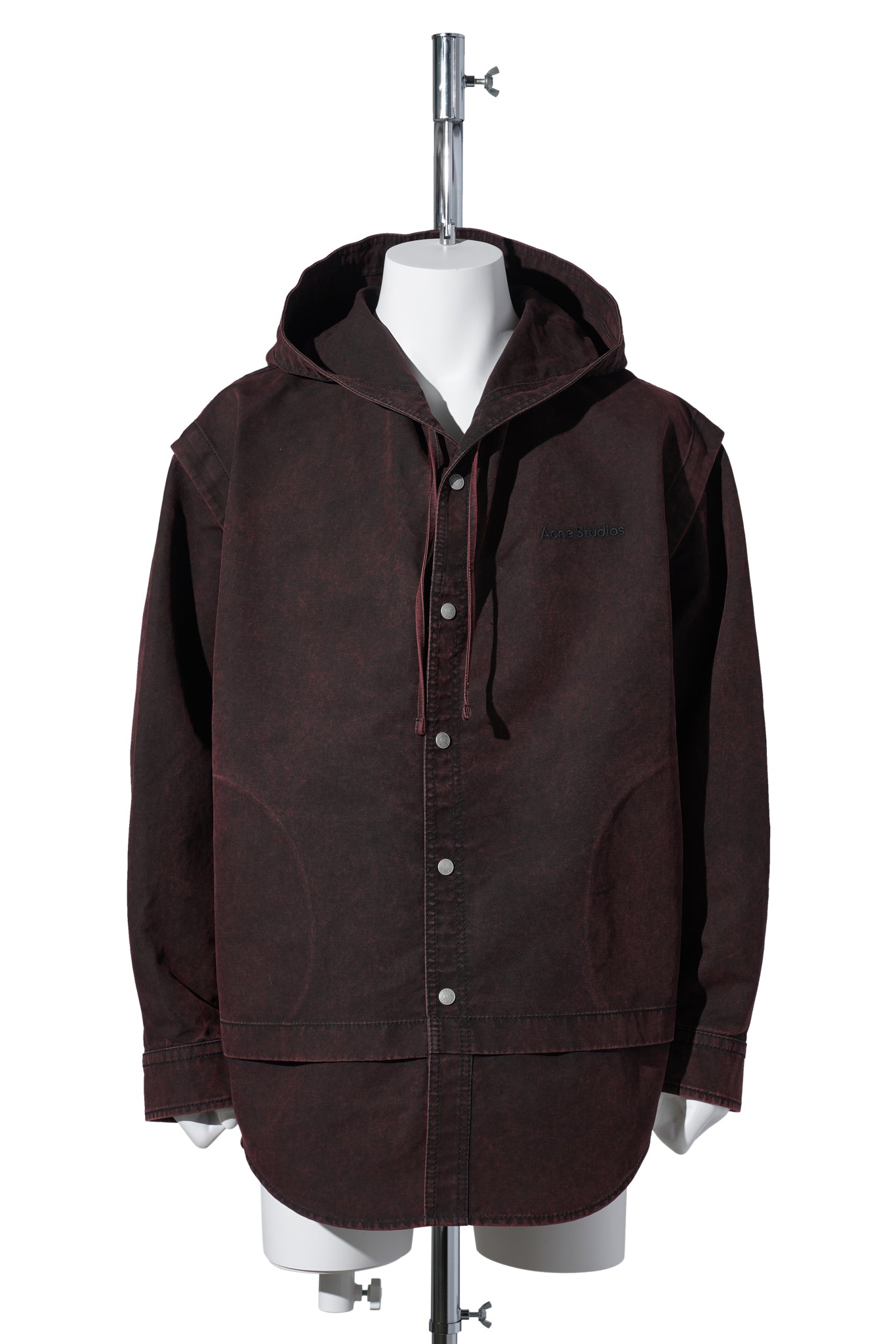 OSIBRA DOUBLE DYED HEAVY COTTON SATIN / BURGUNDY