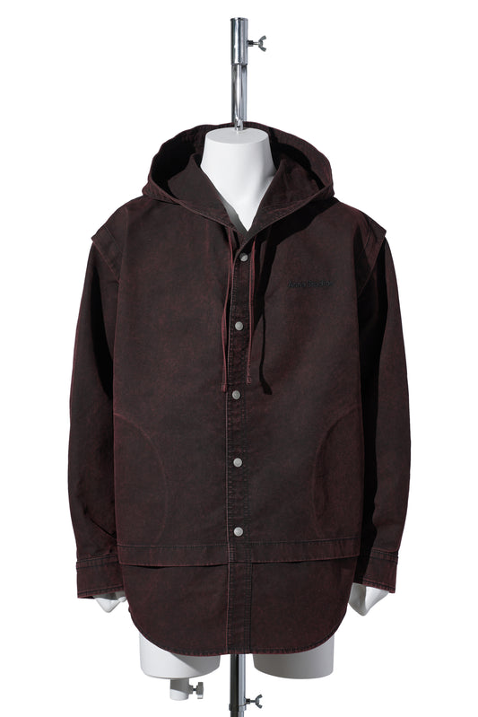 OSIBRA DOUBLE DYED HEAVY COTTON SATIN / BURGUNDY