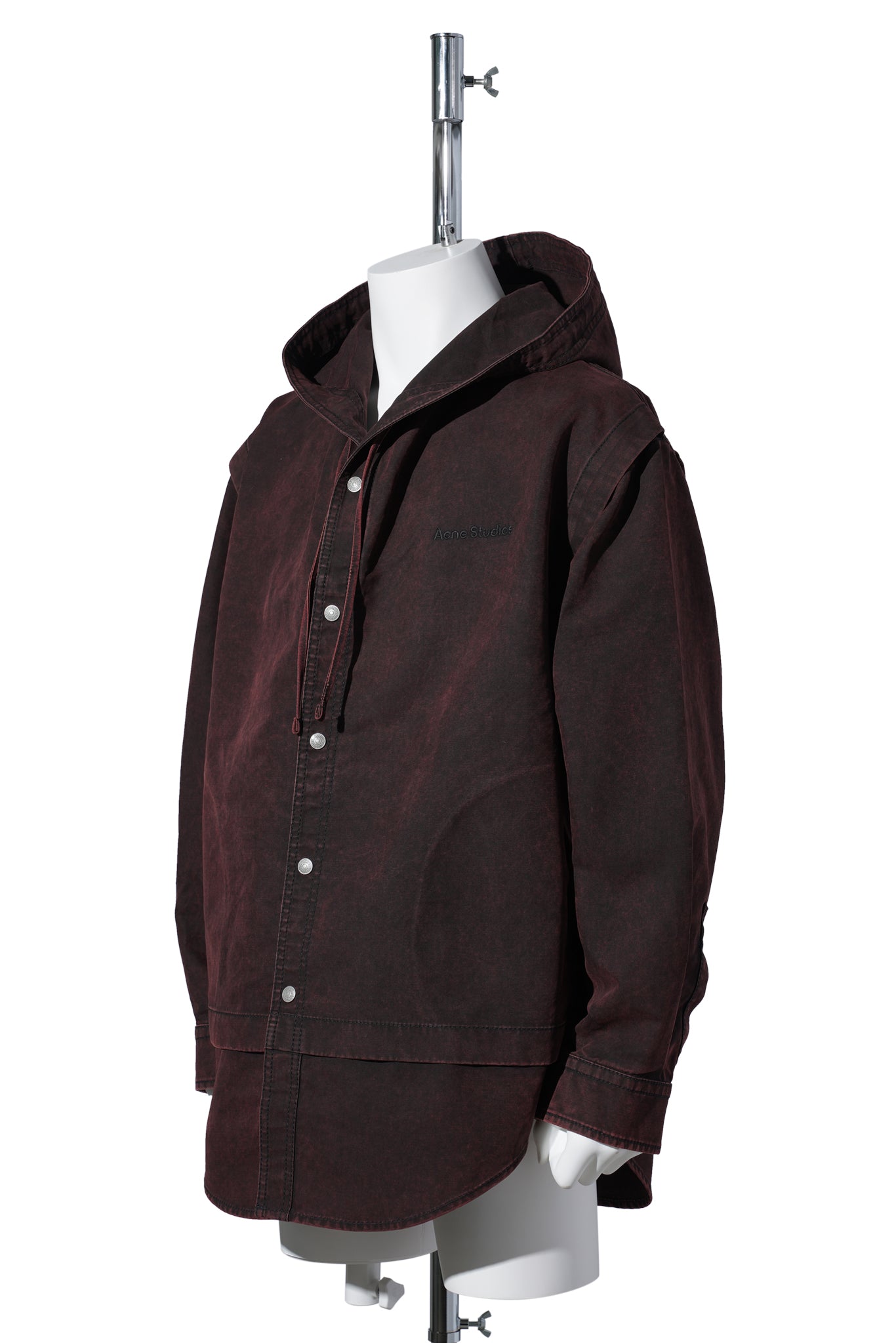 OSIBRA DOUBLE DYED HEAVY COTTON SATIN / BURGUNDY