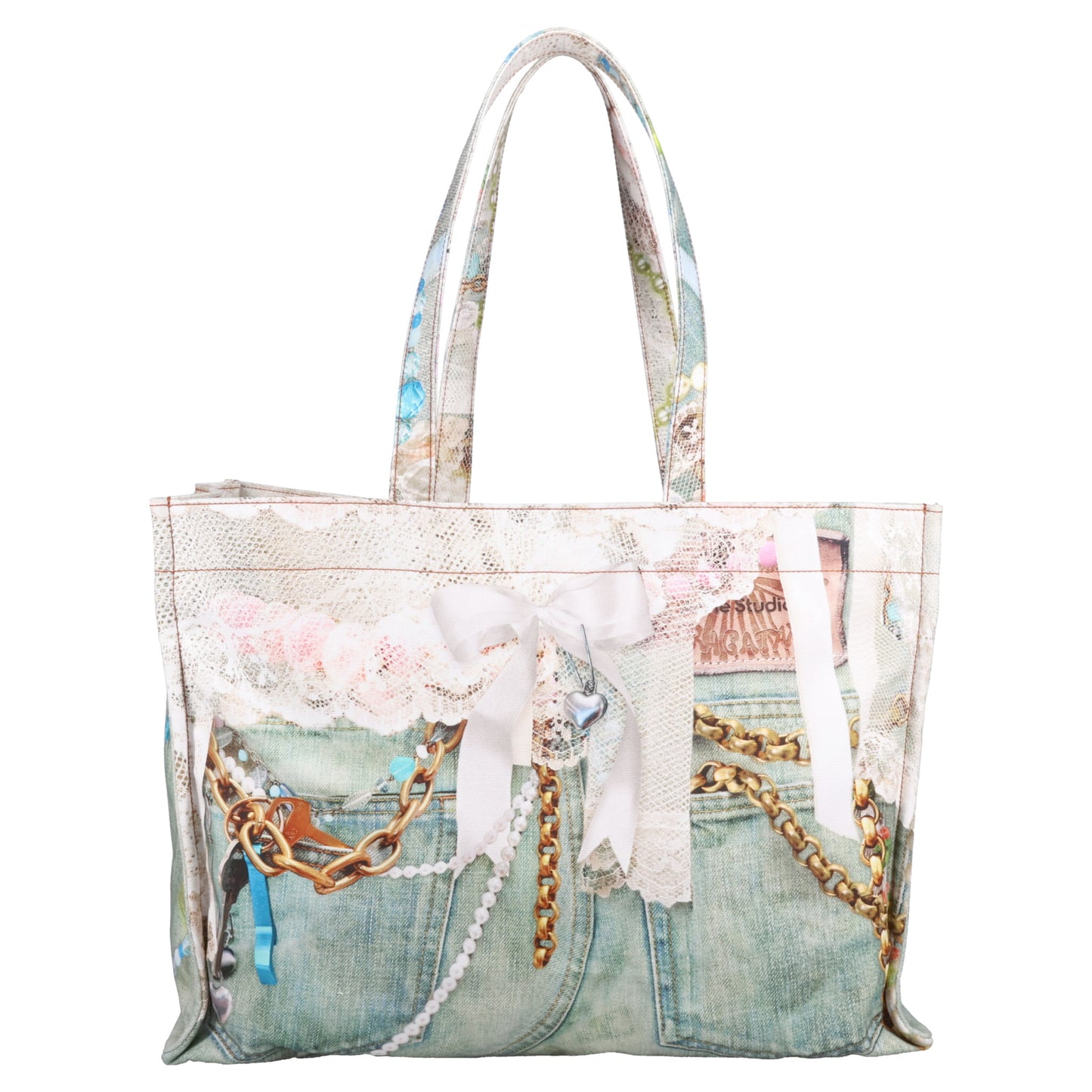 LOGO SHOPPER EW NEW TLO GOTH CUTE / WHITE/GREEN