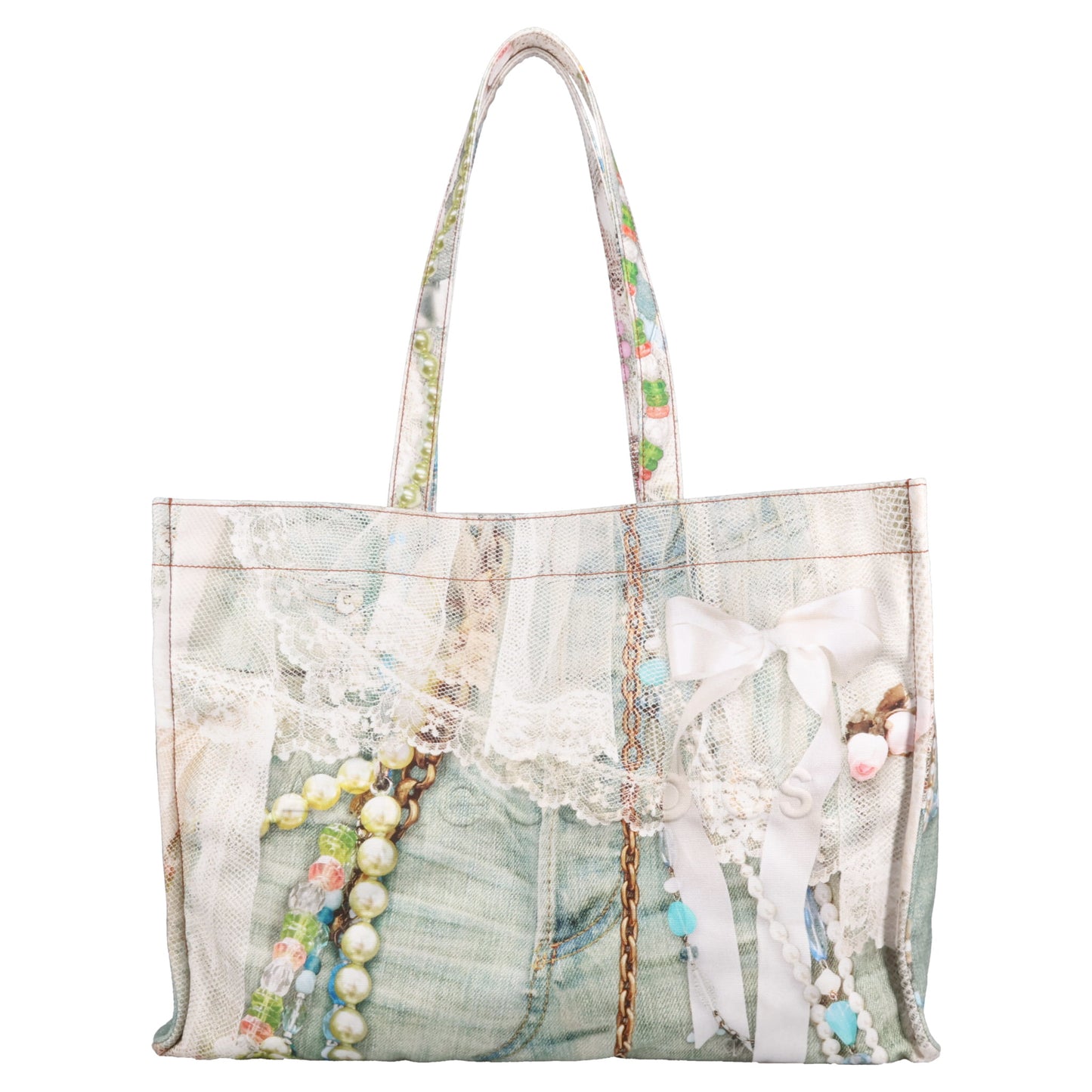 LOGO SHOPPER EW NEW TLO GOTH CUTE / WHITE/GREEN