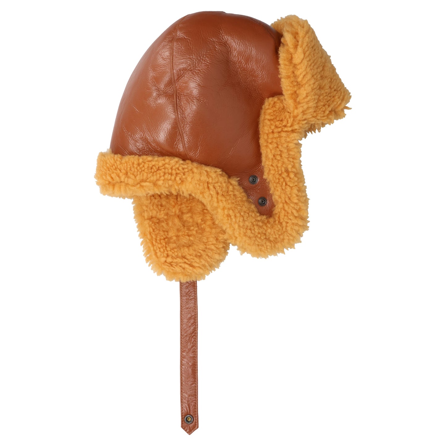 BELMET SHEARLING SNAP / RUST BROWN