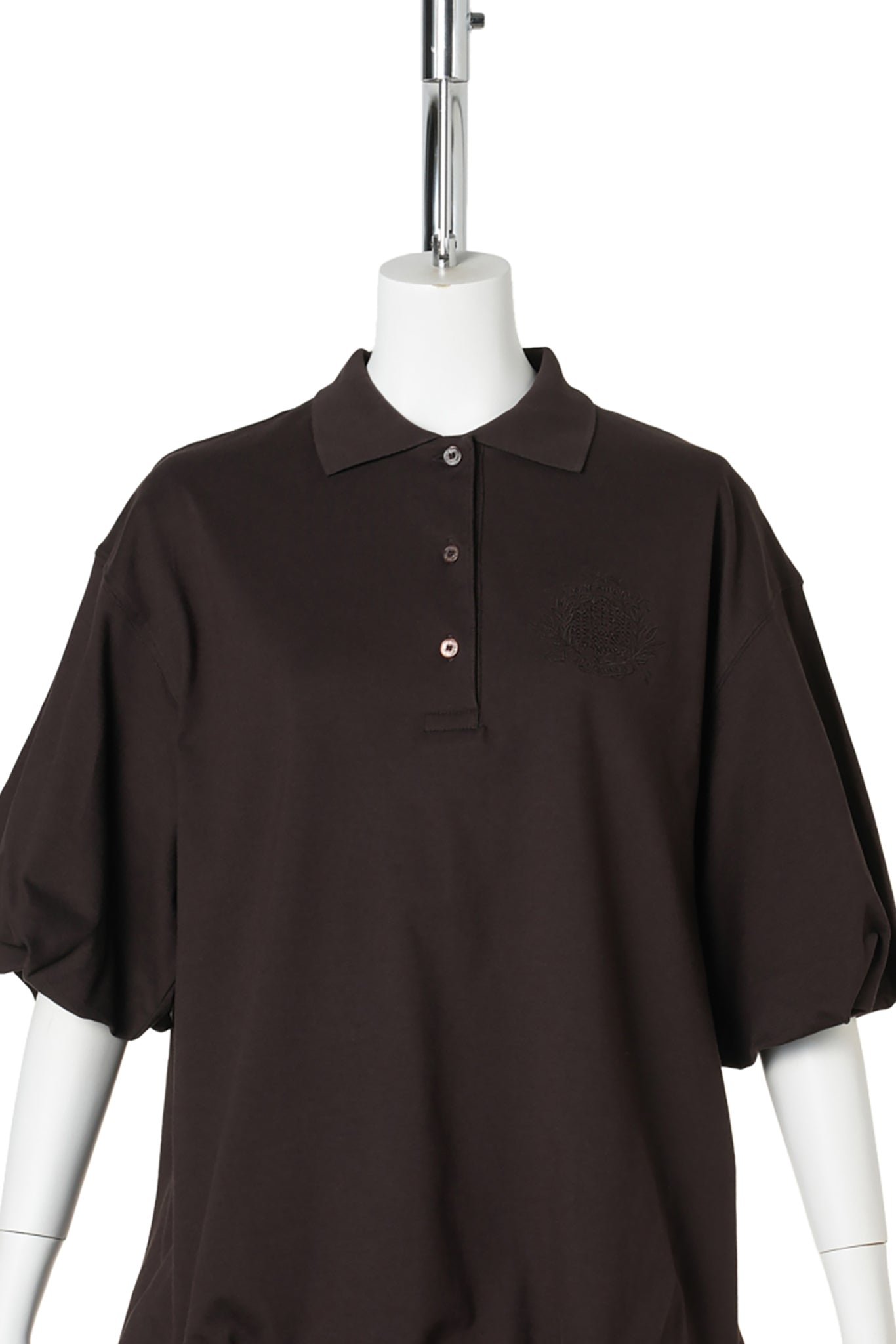 LAYERED T-SHIRT DRESS / ADM:DARK BROWN